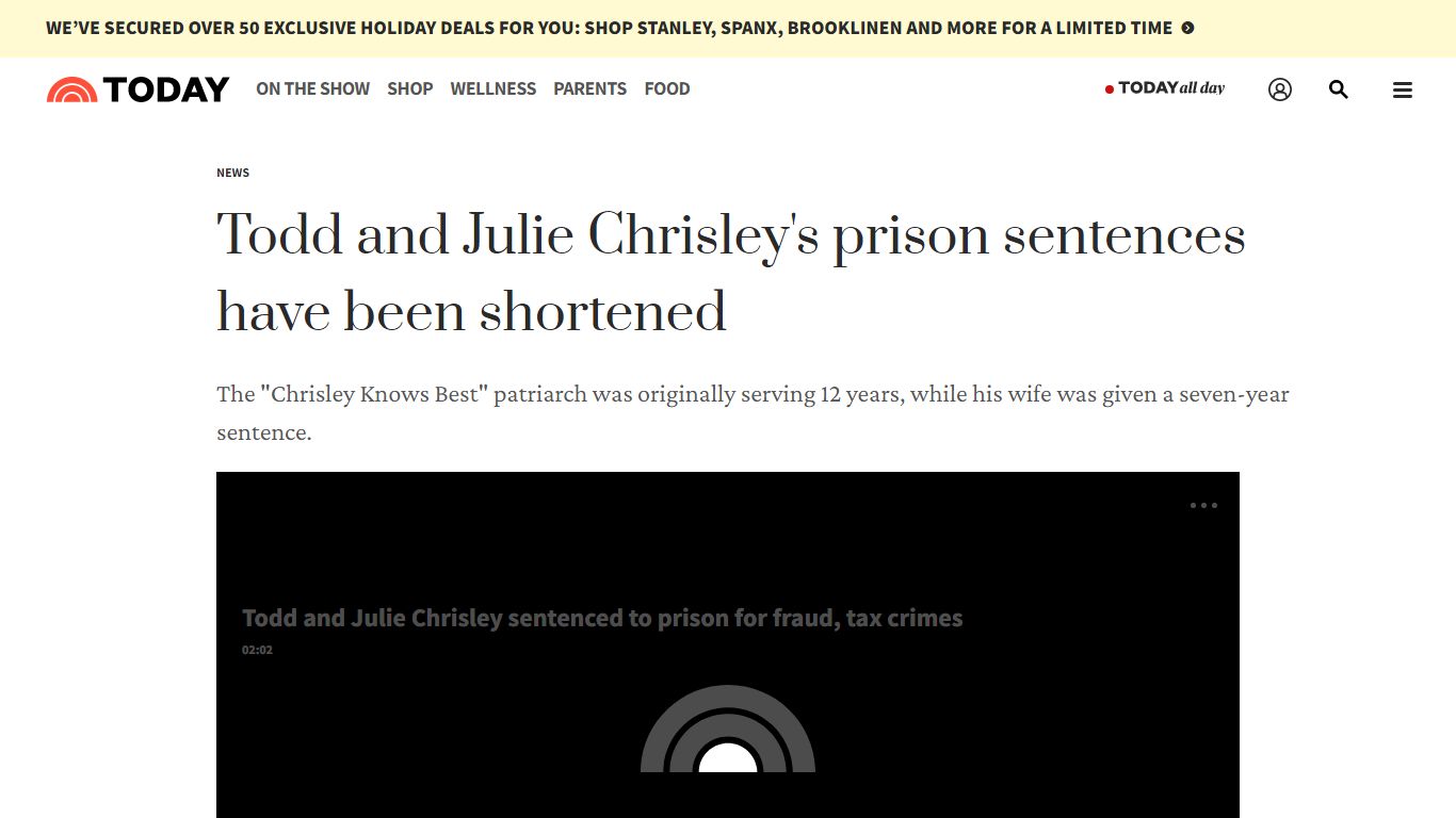 Todd and Julie Chrisley's prison sentences have been shortened